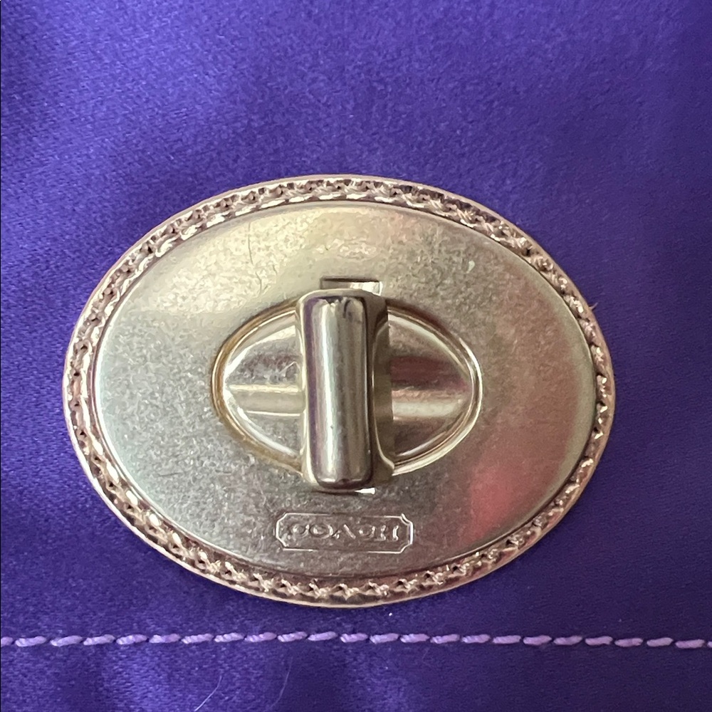 Coach Amanda Satin Fold Over Clutch-NWOT - Picture 8 of 12